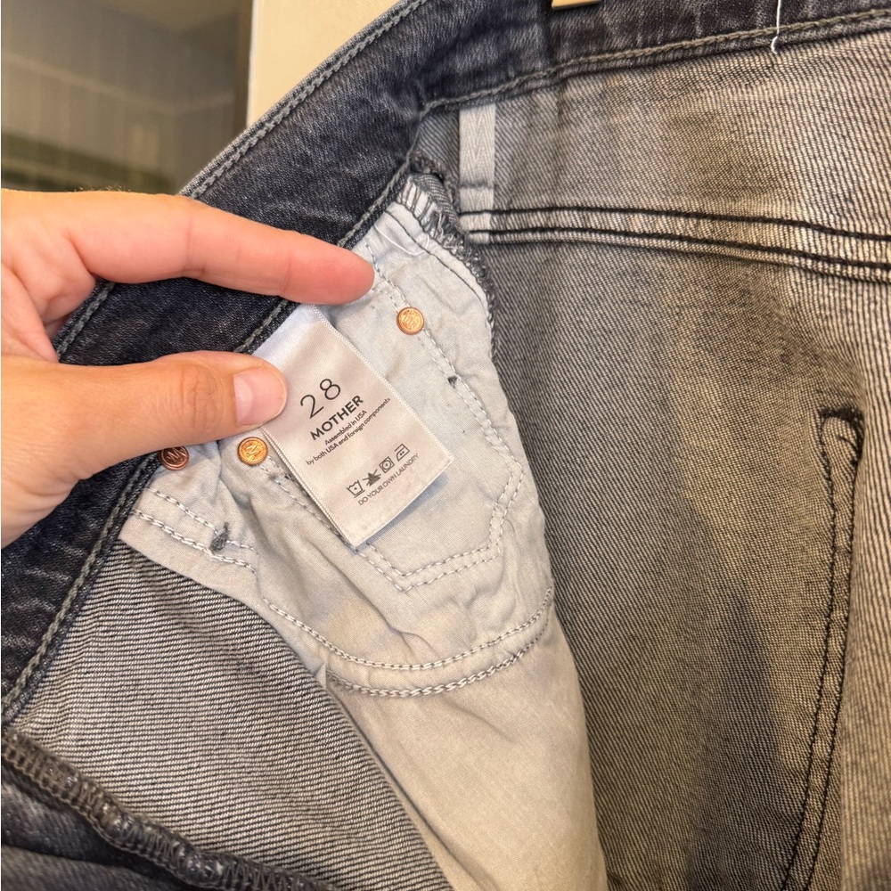 MOTHER High Rise Women Jeans in Gray - Picture 3 of 9